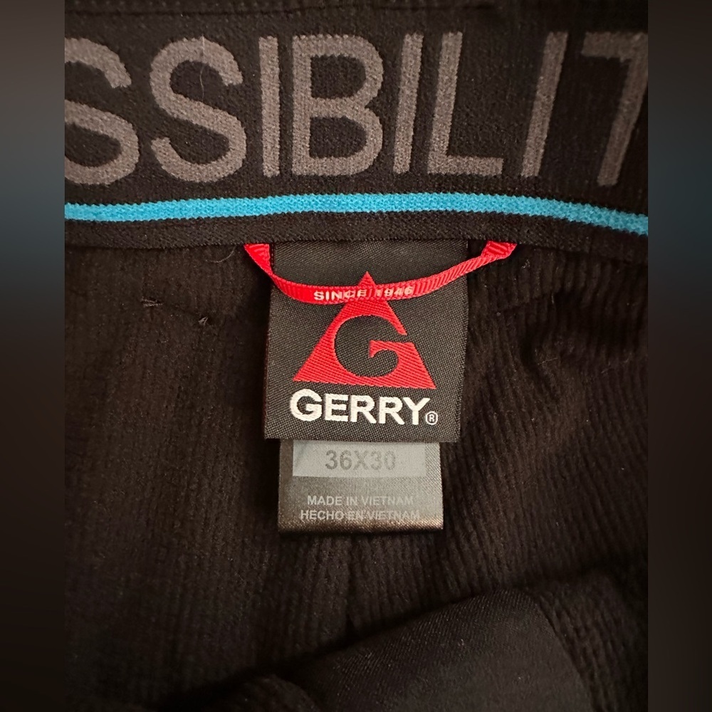 Gerry Men’s Fleece Lined Winter Snow Ski Pants Size 36x30 Black - Picture 8 of 8